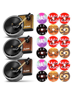 Ambientador de Aire para Coche Frienda Tocadiscos Retro 3 Piezas