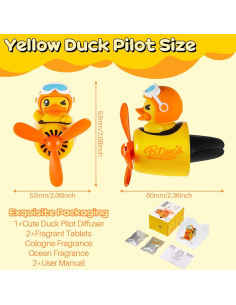 Ambientador de coche Tallew pato hélix rotativo 62x60mm 2