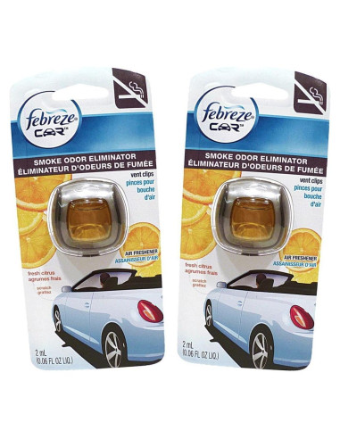 Ambientador para Automóvil Febreze Clips Ventilación Aroma Cítrico