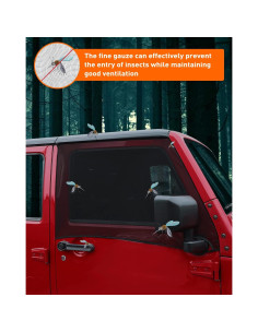 Pantallas Solares Savadicar para Jeep Wrangler 1997-2024 2