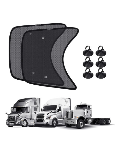 Cortina Solar KUST 2PCS para Ventana Lateral de Camión 60x55 cm