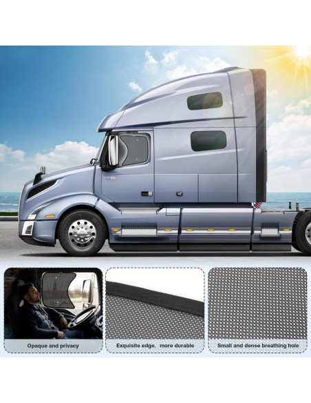 Cortina Solar KUST 2PCS para Ventana Lateral de Camión 60x55 cm