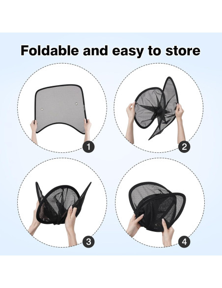 Cortina Solar KUST 2PCS para Ventana Lateral de Camión 60x55 cm