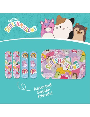 Kit de Primeros Auxilios Squishmallow 33PC con Curitas y Toallitas