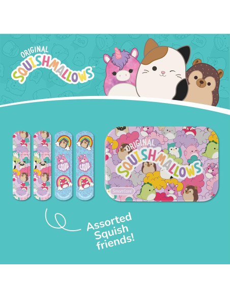 Kit de Primeros Auxilios Squishmallow 33PC con Curitas y Toallitas