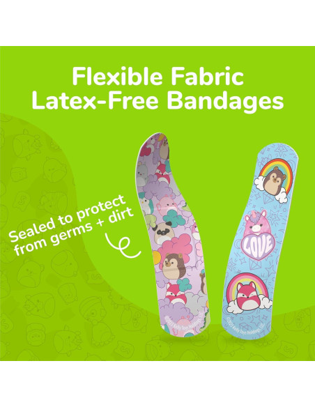 Kit de Primeros Auxilios Squishmallow 33PC con Curitas y Toallitas