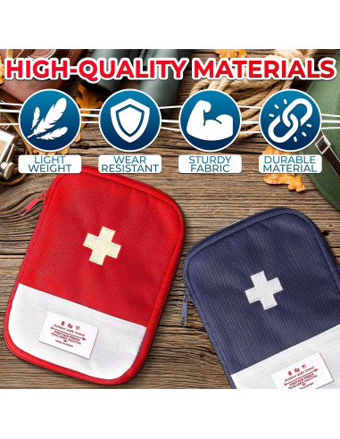 Bolsa de Primeros Auxilios Vacía BURIUS 2 Pcs 18x13 cm