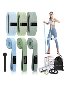 Conjunto de Bandas de Resistencia HIMESPORNER 3 Niveles Antideslizantes