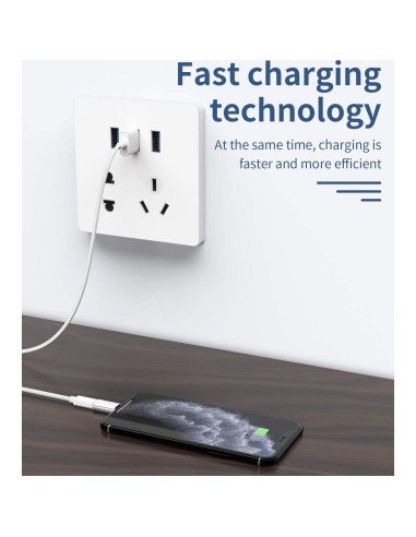 Adaptador Micro USB a Lightning Zoyuzan 3-Pack Carga iPhone