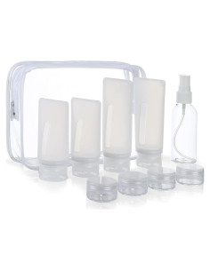 Set de 17 Botellas de Silicona Craftisan para Viaje TSA