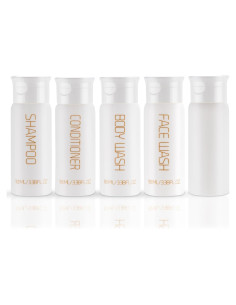 Juego de Botellas de Viaje Wowang 5 Piezas 100ml Aprobadas TSA