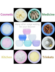 Contenedores de Viaje VEAIDE 20g Plástico A Prueba de Fugas 6 Pzs 2