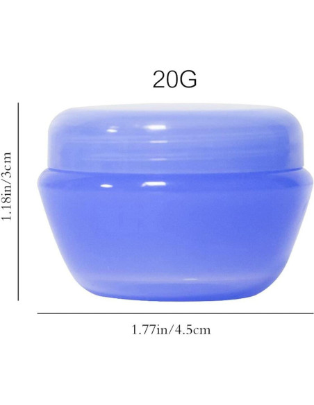 Contenedores de Viaje VEAIDE 20g Plástico A Prueba de Fugas 6 Pzs