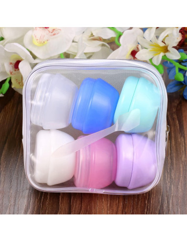 Contenedores de Viaje VEAIDE 20g Plástico A Prueba de Fugas 6 Pzs