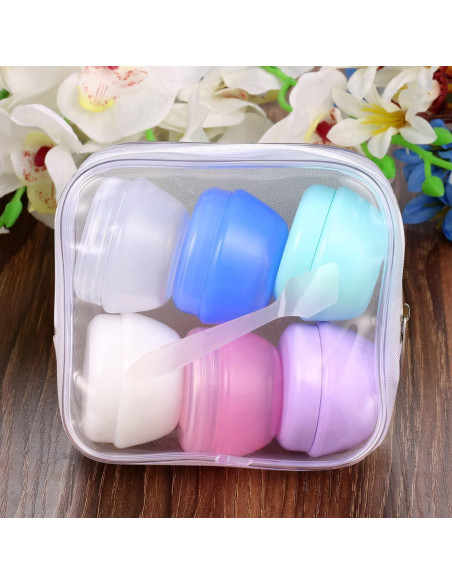 Contenedores de Viaje VEAIDE 20g Plástico A Prueba de Fugas 6 Pzs