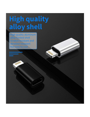 Adaptador Micro USB a Lightning Zoyuzan 3-Pack Carga iPhone