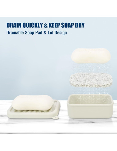 Funda de Jabón de Silicona AIMAIAIMAI a Prueba de Fugas 141g