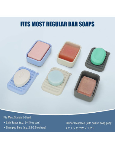 Funda de Jabón de Silicona AIMAIAIMAI a Prueba de Fugas 141g