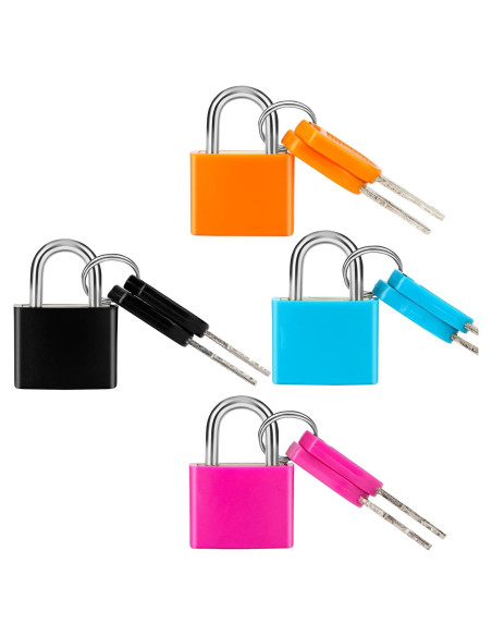 Candados de Maleta Febwind 4 Pcs Mini Metal con Llave