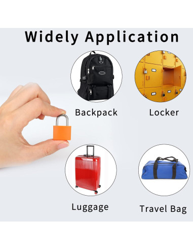 Candados de Maleta Febwind 4 Pcs Mini Metal con Llave
