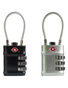 Candado de Combinación TSA UP Security - Negro y Plata