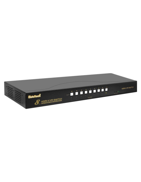 Interruptor KVM JideTech 8 Puertos HDMI 4K 30Hz USB 2.0