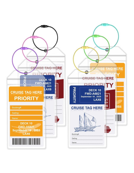 Etiquetas de Equipaje de Crucero Yurasniu - Paquete de 6