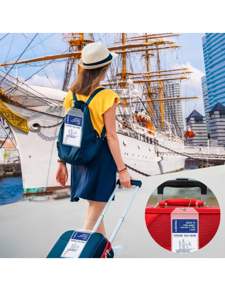 Etiquetas de Equipaje de Crucero Yurasniu - Paquete de 6