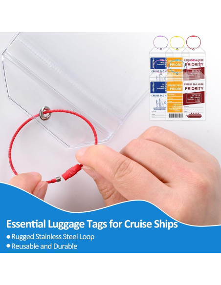 Etiquetas de Equipaje de Crucero Yurasniu - Paquete de 6