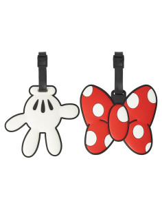 Juego de 2 Etiquetas de Equipaje Silicona JAMNSY Mariposa