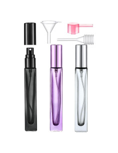 Botellas de Perfume Rellenables Yikimyfo 10ml 3 Pcs Vidrio