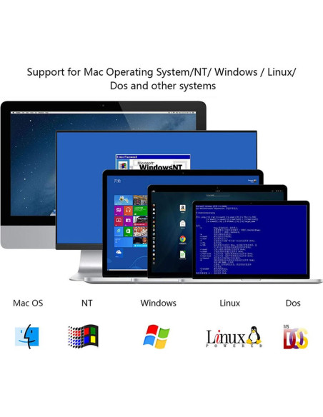 Interruptor KVM JideTech 8 Puertos HDMI 4K 30Hz USB 2.0