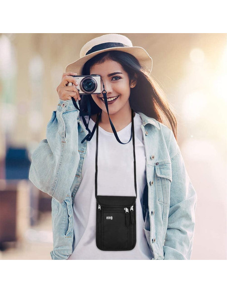 Organizador de Pasaportes KEAFOLS con Bloqueo RFID 15x19 cm Organizador de Pasaportes KEAFOLS con Bloqueo RFID 15x19 cm