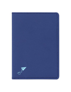 Funda Protectora de Pasaporte DanArt Azul Marino Delgado