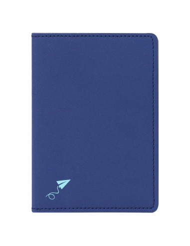 Funda Protectora de Pasaporte DanArt Azul Marino Delgado