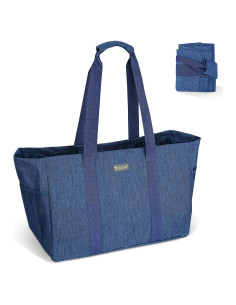 Bolsa Tote Reutilizable BALEINE 34L Azul Denim Plegable
