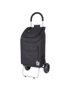 Carro de Compras Plegable Trolley Dolly dbest Products Negro
