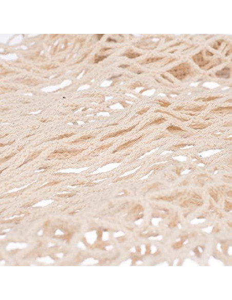 3 Bolsas de Compras Reutilizables de Algodón Ecológicas Beige 3 Bolsas de Compras Reutilizables de Algodón Ecológicas Beige