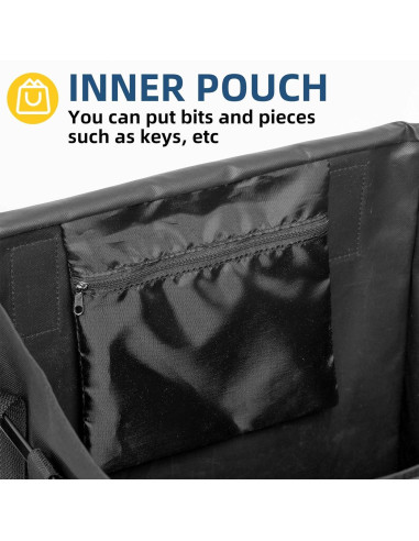 Forro para carrito de compras Kiffler negro 50.8x37.3x33.5 cm