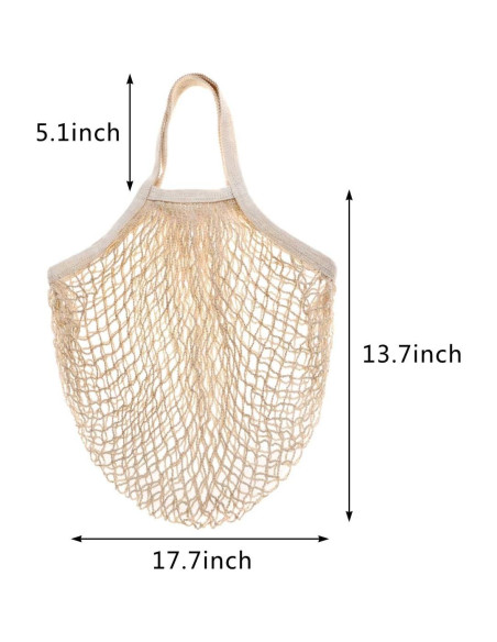 Bolsas de Malla de Algodón CABAX Reutilizables 16L Bolsas de Malla de Algodón CABAX Reutilizables 16L