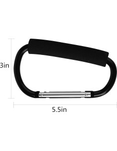 Paquete de 4 Ganchos Carabineros Grandes 14cm Sansheng 2