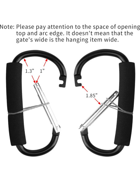 Paquete de 4 Ganchos Carabineros Grandes 14cm Sansheng