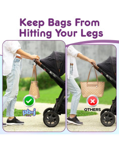 Ganchos para Cochecito PBnJ - Organizador de Bolsas 2 Piezas 2