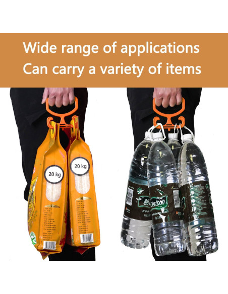 Porta Bolsas de Compras Phininia Naranja 2 Piezas Soporta 45kg