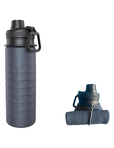 Botella de Agua Plegable Paspring 700ml Silicona Gris