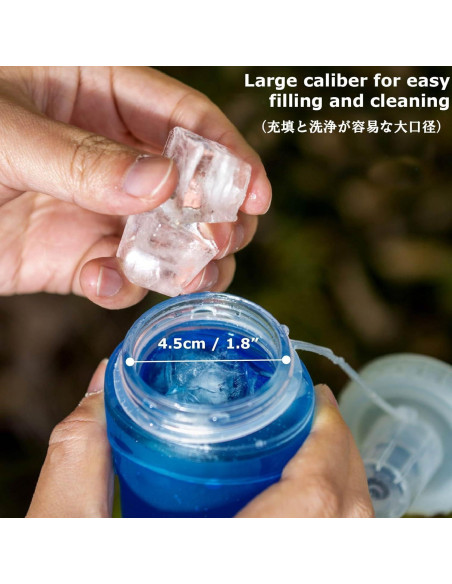 Botella Plegable YAPJEB 500ml TPU Boca Ancha Libre BPA