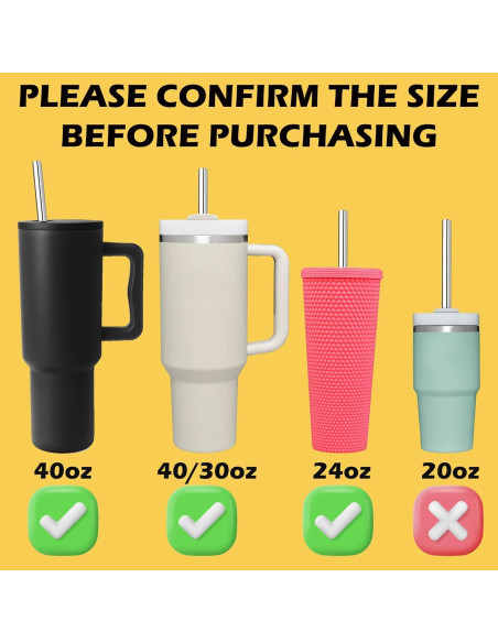 Paquete de 6 Pajitas Reutilizables de Acero Inoxidable Sztumbo Paquete de 6 Pajitas Reutilizables de Acero Inoxidable Sztumbo