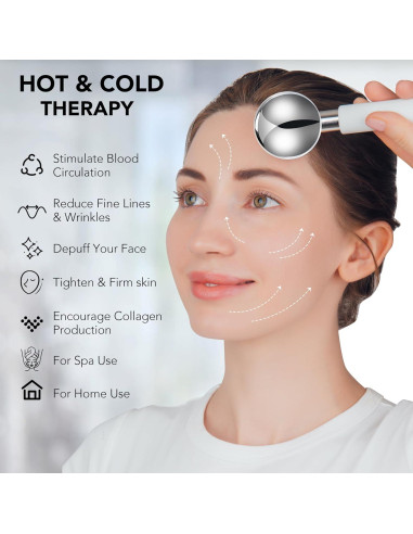 Bastones Cryo Floraison de Acero Inoxidable para Facial y Cuerpo