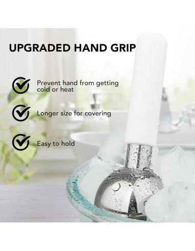 Bastones Cryo Floraison de Acero Inoxidable para Facial y Cuerpo