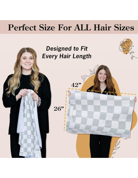Toalla de Microfibra para Cabello BlairCo 107x66 cm Anti-Frizz